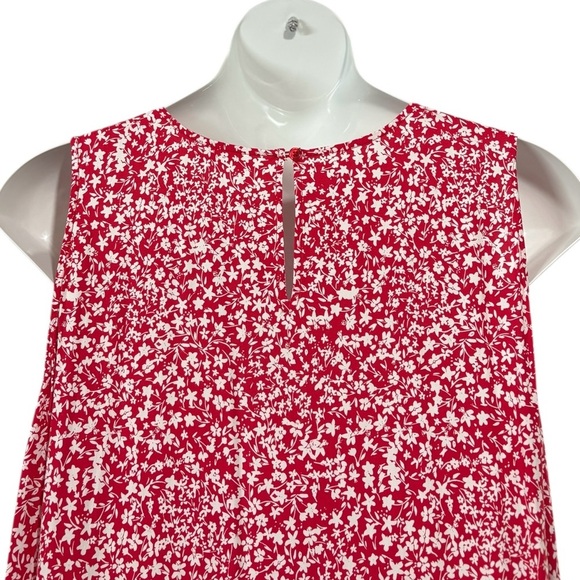 NWOT, Penningtons, Plus-Size Floral Maxi Dress, 24W, Red & White - Picture 7 of 10